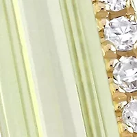 1 ct. t.w. Peridot and 1/10 Diamond Open Ring 14K Yellow Gold