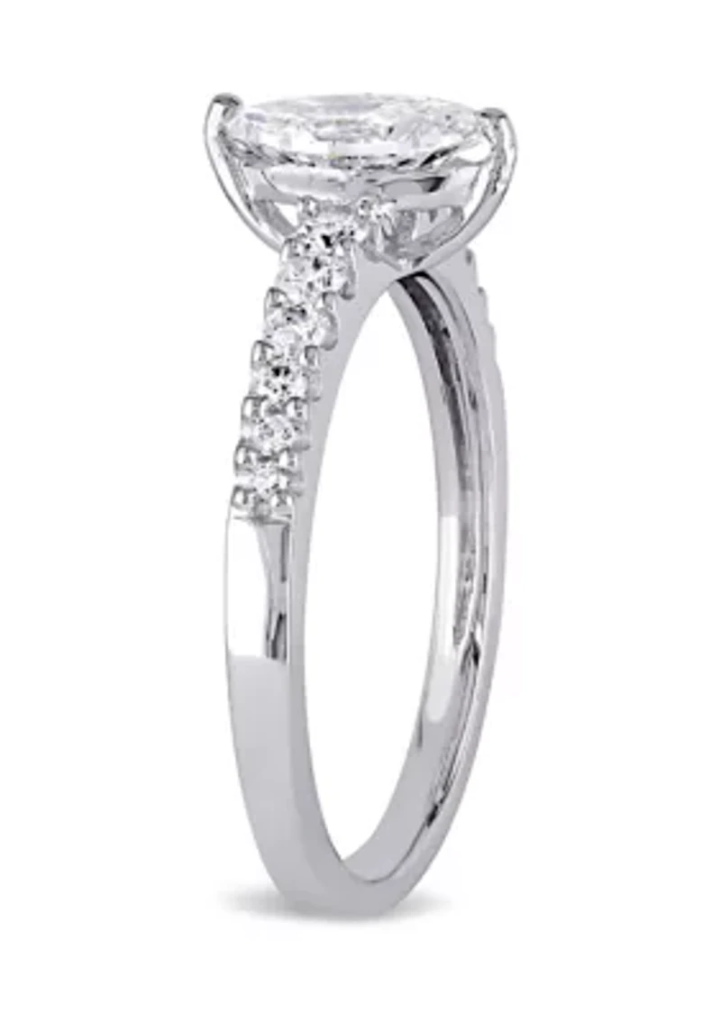 1 ct. t.w. Diamond Marquise Cut Engagement Ring 14k White Gold