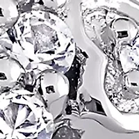 3/8 ct. t.w. Created Blue Sapphire and Diamond-Accent Halo Heart Ring Sterling Silver