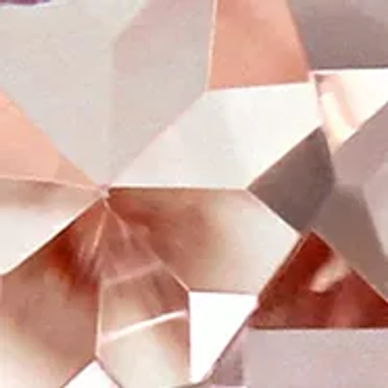 Morganite, Created White Sapphire and 1/7 ct. t.w. Diamond 3-Stone Bridal Ring Set 10k Rose Gold