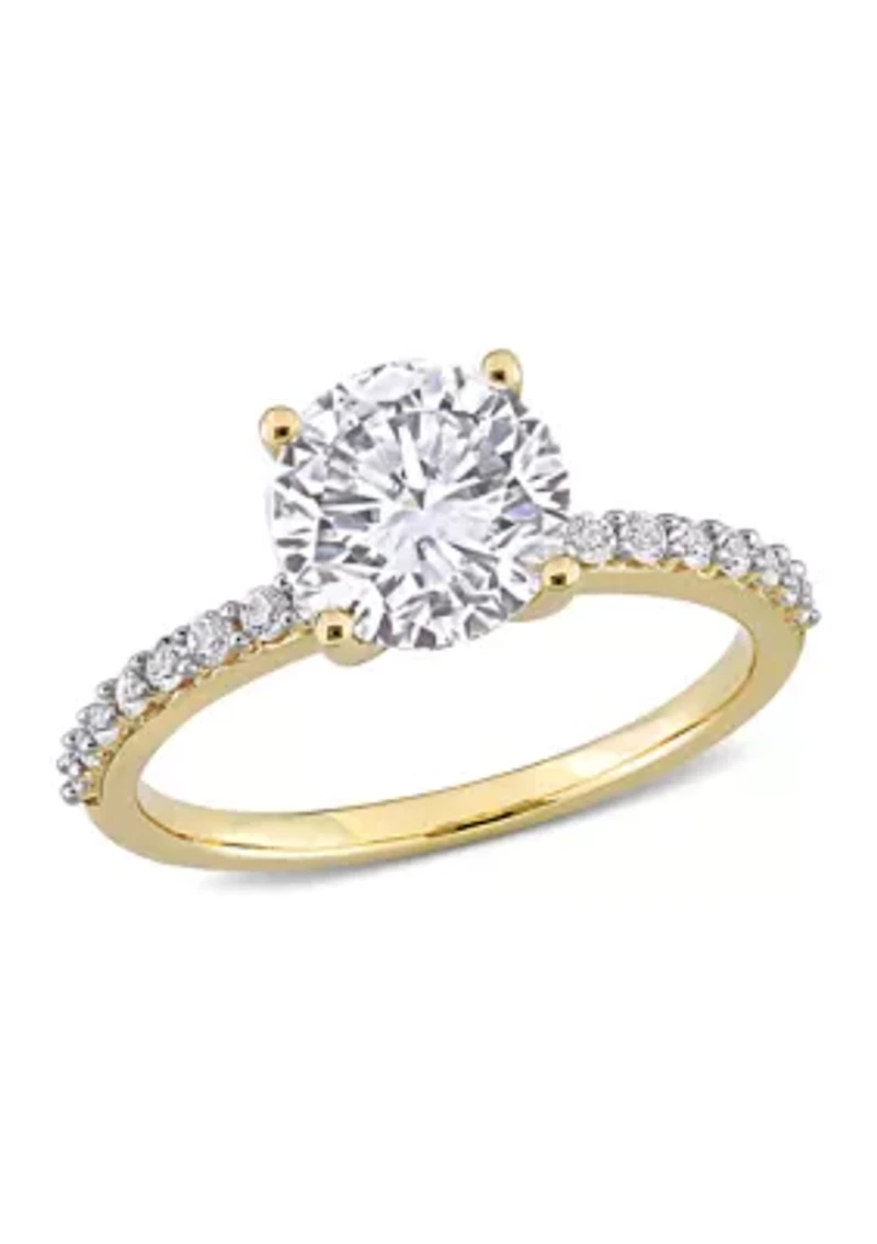 2.75 ct. t.w. Created White Sapphire Engagement Ring 10K Yellow Gold