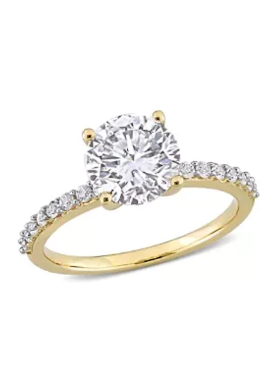 2.75 ct. t.w. Created White Sapphire Engagement Ring 10K Yellow Gold