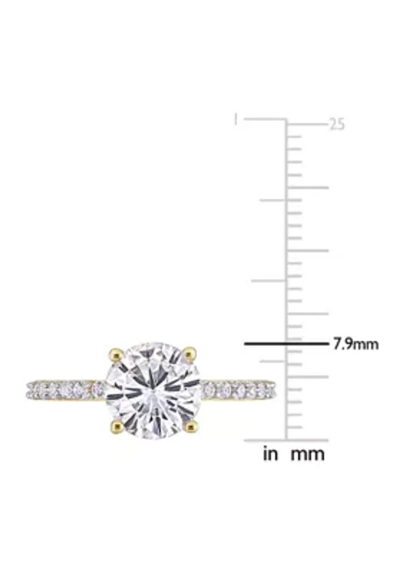 2.75 ct. t.w. Created White Sapphire Engagement Ring 10K Yellow Gold
