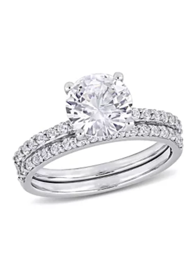 3.1 ct. t.w. Created White Sapphire Bridal Ring Set 10K Gold