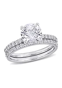 3.1 ct. t.w. Created White Sapphire Bridal Ring Set 10K Gold