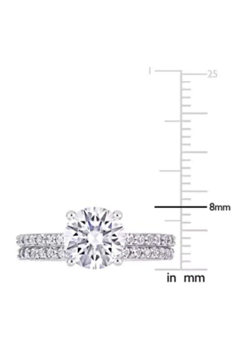 3.1 ct. t.w. Created White Sapphire Bridal Ring Set 10K Gold