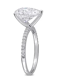 4.2 ct. t.w. Created Moissanite Teardrop Engagement Ring 10K White Gold
