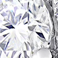 2 ct. t.w. Created Moissanite and 3/4 Black Diamond Ring 10K White Gold