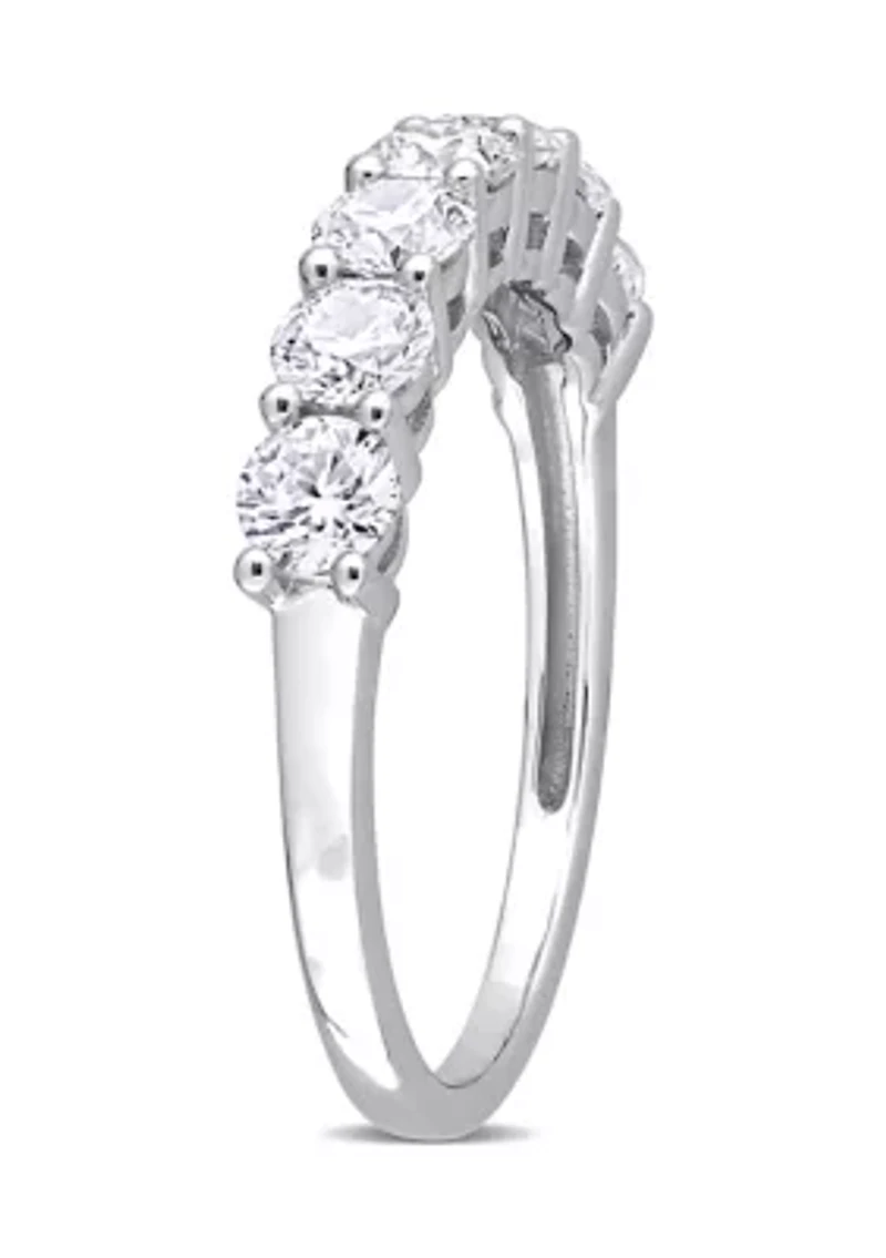 1 ct. t.w. Created Moissanite Anniversary Band Sterling Silver