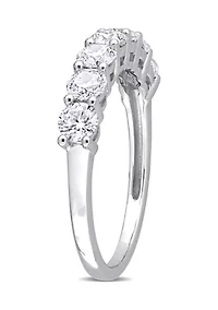 1 ct. t.w. Created Moissanite Anniversary Band Sterling Silver