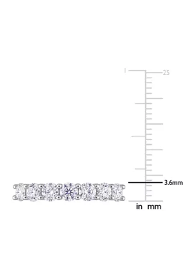 1 ct. t.w. Created Moissanite Anniversary Band Sterling Silver