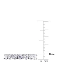 1 ct. t.w. Created Moissanite Anniversary Band Sterling Silver