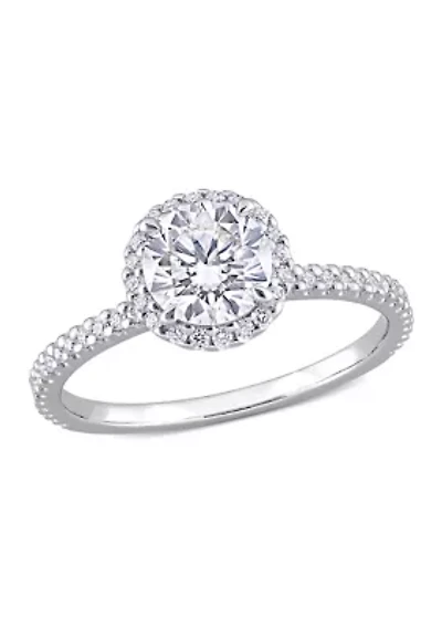 1.25 ct. t.w. Created Moissanite Ring Sterling Silver