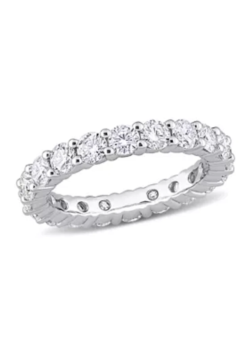 3 ct. t.w. Created Moissanite Full Eternity Band Sterling Silver
