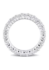 3 ct. t.w. Created Moissanite Full Eternity Band Sterling Silver