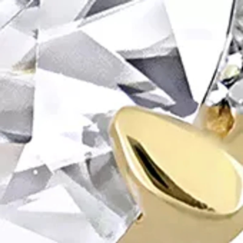 1.8 ct. t.w. Created Moissanite and 1/10 Diamond Engagement Ring 14k Yellow Gold