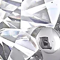 Lab Created White Moissanite Engagement Ring 10K Gold