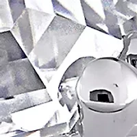 Lab Created Moissanite Three Stone Engagement Ring 10K Gold