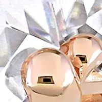 Lab Created Moissanite Three Stone Engagement Ring 10K Gold