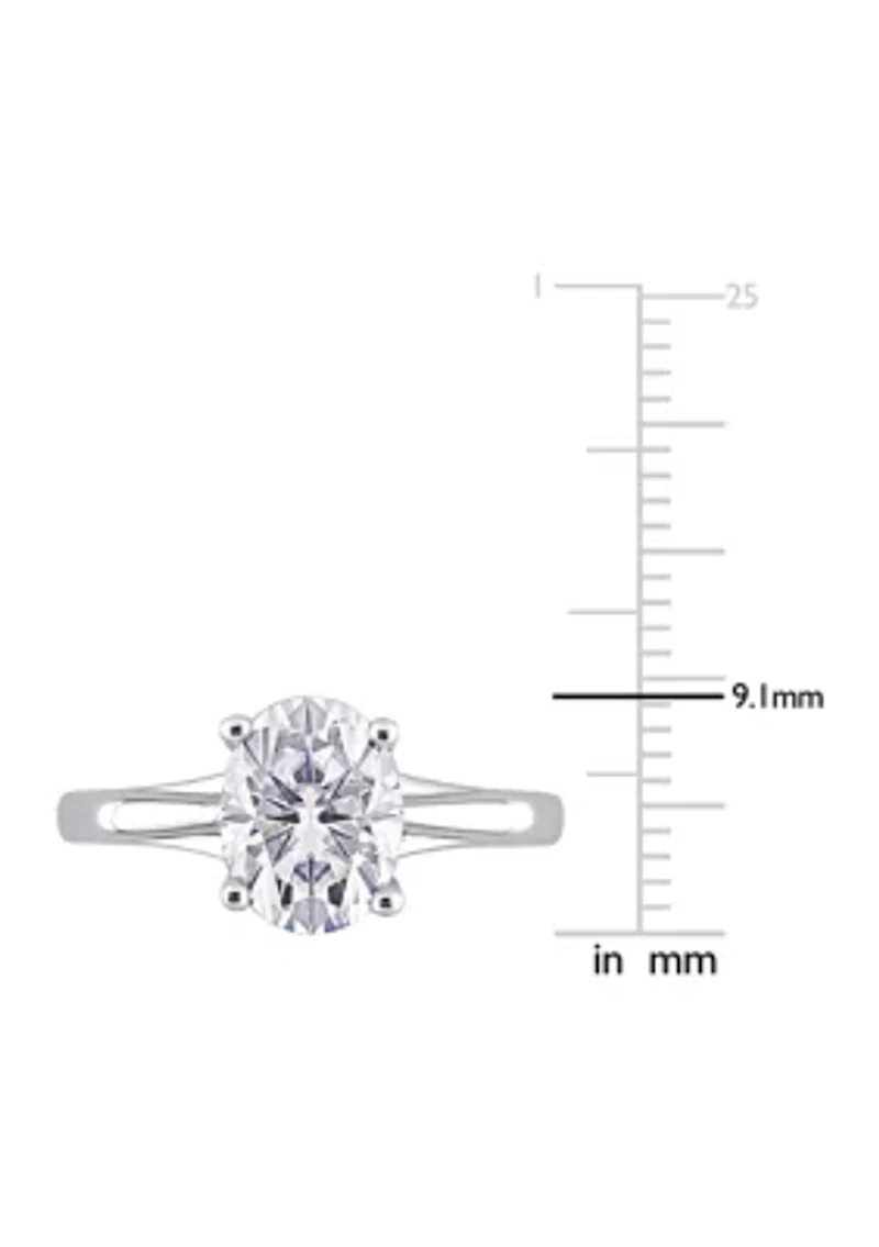 2 ct. t.w. Created Moissanite Oval Solitaire Ring 14k White Gold
