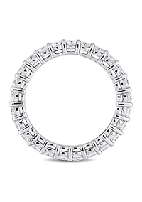 1.5 ct. t.w. Created Moissanite Eternity Ring 10k White Gold
