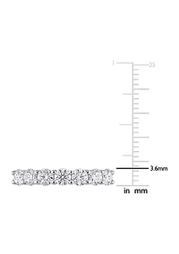 1 ct. t.w. Created Moissanite Semi Eternity Band 10k White Gold