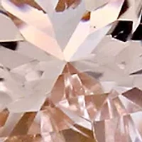 1/2 ct. t.w. Morganite and Diamond Halo Interlocking Bridal Ring Set 10k Rose Gold