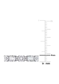 1.62 ct. t.w. White Topaz Semi Eternity Ring Sterling Silver
