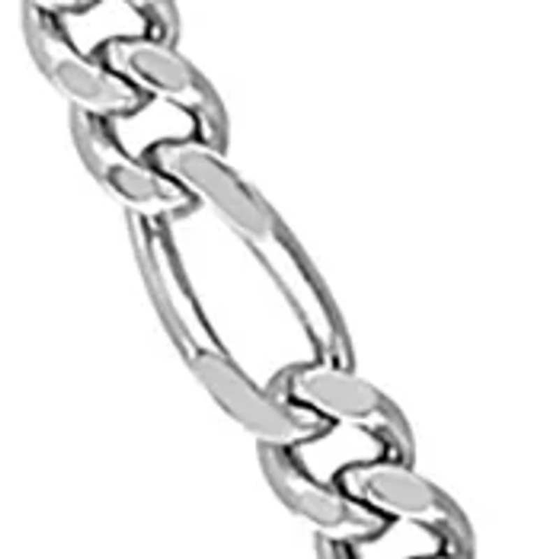 Sterling Silver 2.2mm Figaro Chain Necklace