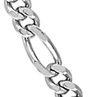 Sterling Silver 2.2mm Figaro Chain Necklace