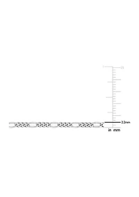 Sterling Silver 2.2mm Figaro Chain Necklace