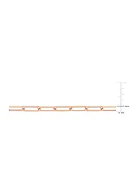 18k Rose Gold Plated Sterling Silver 5mm Paperclip Chain Necklace