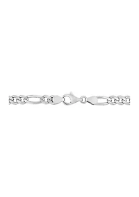 Sterling Silver 5.5mm Figaro Chain Necklace