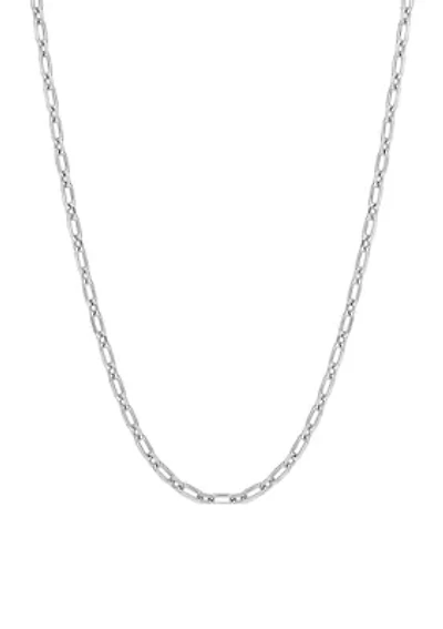 Sterling Silver 2mm Figaro Chain Necklace