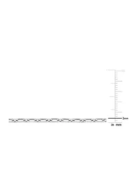 Sterling Silver 2mm Figaro Chain Necklace