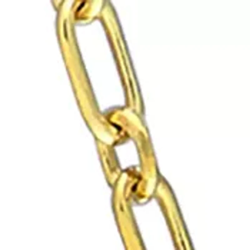 18k Yellow Gold Plated Sterling Silver 2mm Figaro Chain Necklace