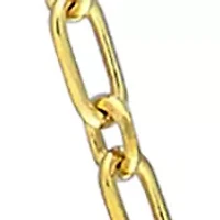 18k Yellow Gold Plated Sterling Silver 2mm Figaro Chain Necklace