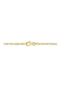 18k Yellow Gold Plated Sterling Silver 2mm Figaro Chain Necklace
