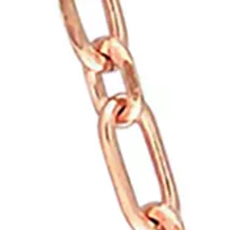18k Rose Gold Plated Sterling Silver 2mm Figaro Chain Necklace