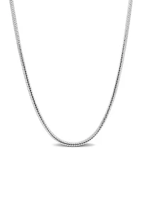 Sterling Silver 2mm Herringbone Chain Necklace