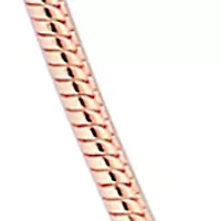 18k Rose Gold Plated Sterling Silver 1.2mm Snake Chain Necklace