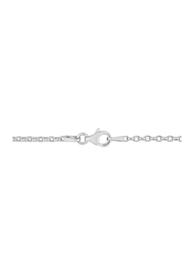 Sterling Silver Rolo Chain Necklace