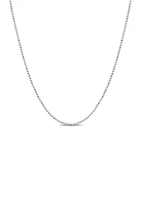 Sterling Silver 1mm Ball Chain Necklace