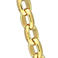 18k Yellow Gold Plated Sterling Silver Rolo Chain Necklace