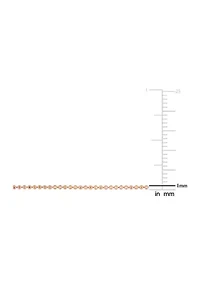 Rose Flash Plated Sterling Silver 1mm Ball Chain Bracelet