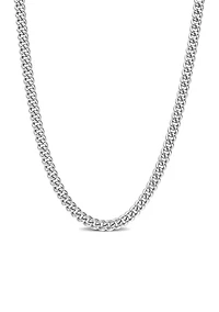 Sterling Silver 4.4mm Curb Link Chain Necklace