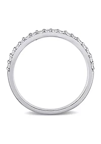 Lab Created 3/8 CT TGW White Sapphire Anniversary Band 10k Gold