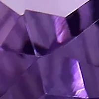 Lab Created 3 3/8 CT TGW Oval Cut Amethyst and White Sapphire Halo Ring Sterling Silver
