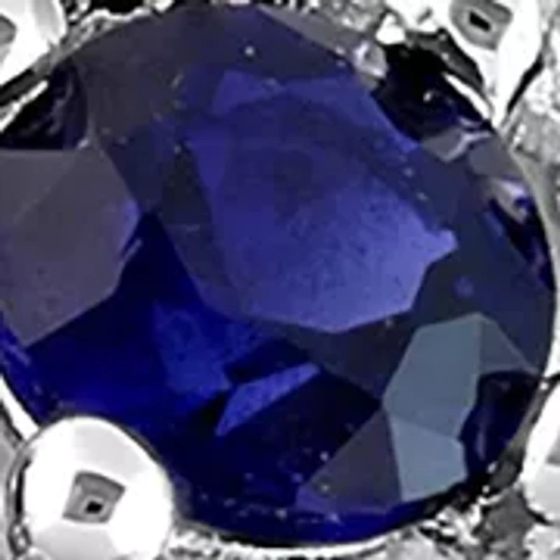 Lab Created 1 7/8 CT TGW Blue Sapphire Eternity Ring Sterling Silver