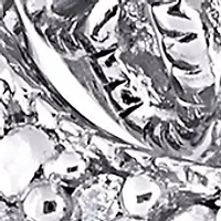 1/5 CT TW Diamond Vintage Bridal Set Sterling Silver